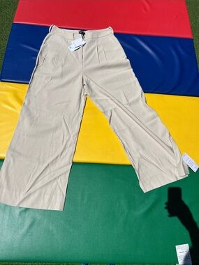 Nobody’s Child Wide Leg Beige Trousers size UK14 US 10